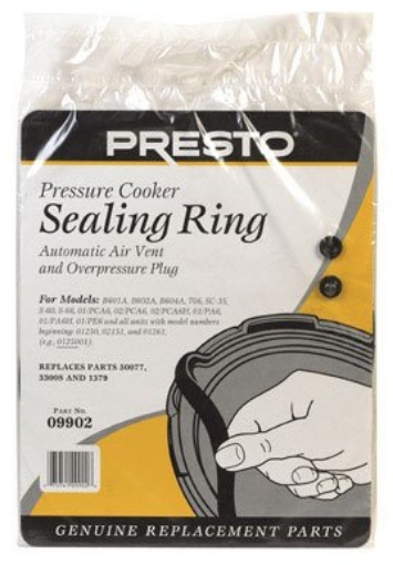 Picture of Prestone 09902 Presto 075741099026 Cooker Sealing Ring with Air Vent & Over Pressure Plug 6 Qt. 1-Pa, No Size, No Color (EA)