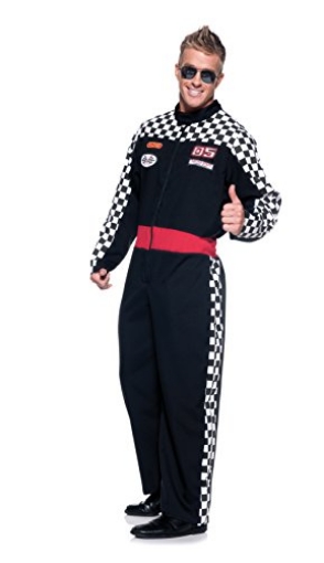 Picture of Underwraps Child Code UR29103 Men's Speed Demon Embroidered Patched Jumpsuit Costume (EA)
