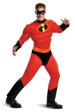 Picture of Disguise DG5368T Disguise The Incredibles Mr. Incredible Deluxe Costume, Official The Incredibles Costume for Adults, Medium (38-40) (EA)
