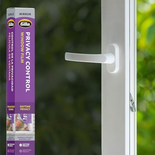 Picture of GILA 50146287 Gila Privacy Mirror Adhesive Residential DIY Window Film Heat Control Glare Control 3ft x 15ft (36in x 180in) (EA)