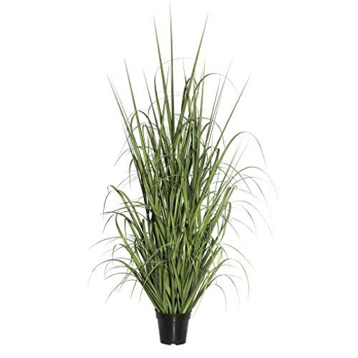 Picture of Vickerman TN170136 Vickerman Everyday 36" Artificial Potted Green Ryegrass with Black Plastic Pot - Faux Grass Plant Decor - Home or Office Indoor Greenery Accent - Maintenance Free (EA)