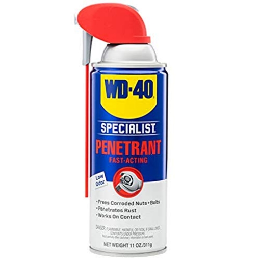 Picture of WD-40 Company 30000 WD-40 Specialist Penetrant with Smart Straw, Penetrant for Metal, Rubber and Plastic Threads, Locks and Nuts, Industrial Strength Fast-Acting Formula, 11 Oz. (EA)