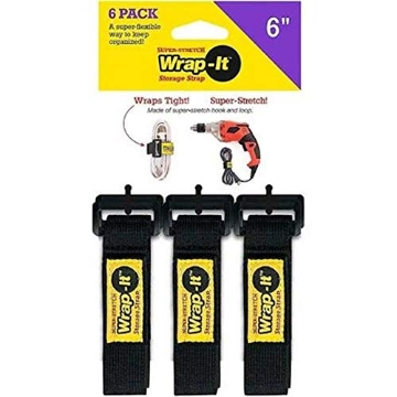 Picture of WRAP-IT 706-06B Jjaamm LLC Strap Stretch 6" L 6PK (PK-6-EA)