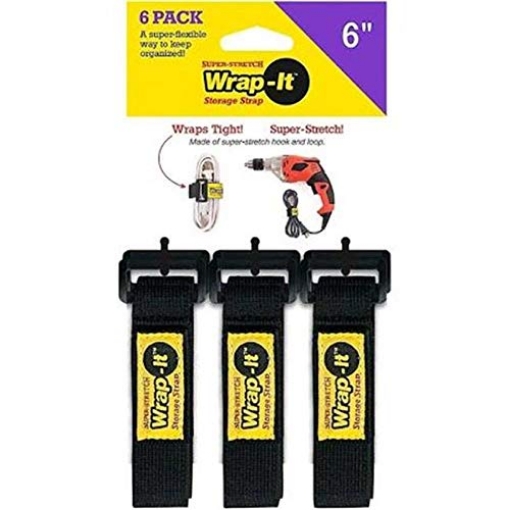 Picture of WRAP-IT 706-06B Jjaamm LLC Strap Stretch 6" L 6PK (PK-6-EA)