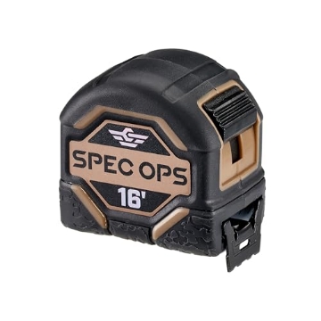Picture of SPEC OPS SPEC-TM16 Spec Ops Tools 16-Foot Tape Measure, 1" Double-Sided Blade, Military-Grade Composite Case, 3% Donated to Veterans (EA)