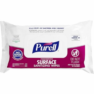 Picture of GOJOINDUST 9371-12 PURELL Foodservice Surface Wipes, 72 Count (PK)