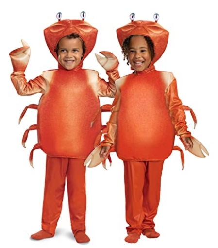 Picture of Disguise DG125639S Sebastian Toddler Costume, Official Disney The Little Mermaid Live Action Costume Outfit, Size Small (2T) (EA)