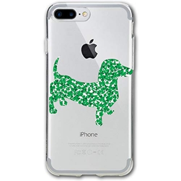 Picture of QUINCO & CIE SM1188G-04-QG St Patricks Day Dachshund iPhone 7Plus 8Plus Phone Case Cover Theme Decorative Mobile Accessories Ultra Thin Lightweight Shell Pattern Printed Ornament Decorations 7Plus 8Plus (PK-6-EA)