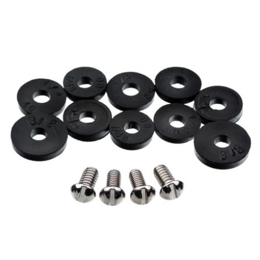 Picture of DANCO INC 9D00080790 Danco 80790 Flat Washer Assortment, for Use with Quick-Opening Style Faucets, Pack of 1, Black (EA)