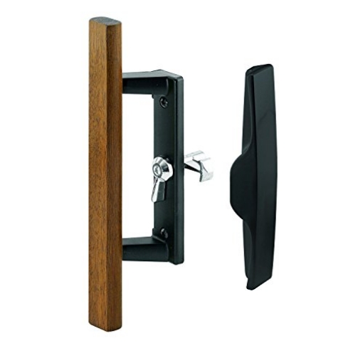 Picture of Prime C 1107 Slide-Co 141843 Sliding Door Handle Set, Wood Pull, Aluminum Diecast, Viking, Black (EA)
