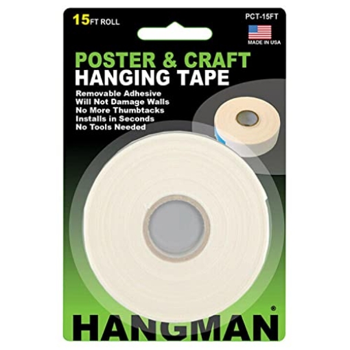 Picture of Hangman Products PCT-15 Hangman PCT-15 Removable Double-Sided Poster & Craft Tape (15ft, 15' Roll, Beige (EA)