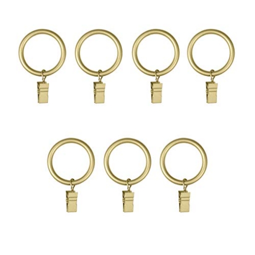 Picture of Umbra 245992-104 Umbra Cappa 1" Clip Rings, Set of 7, Brass (PK-6-EA)