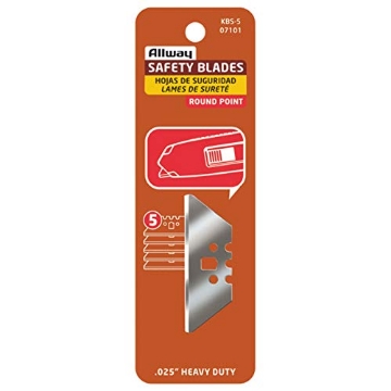 Picture of ALLWAY TOOLS INC KBS5 Allway Steel 3 Notch Round Point Razor Blade 2-5/32 in. L 5 pk - Total Qty: 10; Each Pack Qty: 5; Total Items Rec: 5010 (PK-10-EA)
