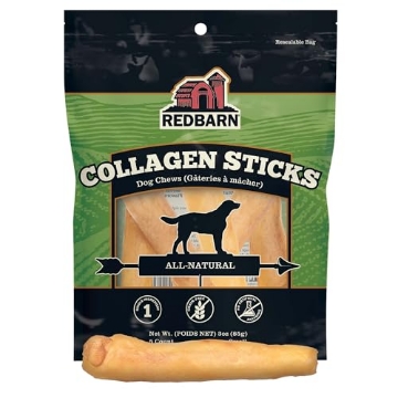 Picture of REDBARN PET PRODUCTS LLC 262011 Redbarn Pet Products All-Natural Small 6" Beef Collagen Sticks for Dogs - Long Lasting Low-Odor Alternative to Traditional Rawhide & Bully Sticks - Supports Healthy Joints, Skin, & Coat - 5 Pack (EA)