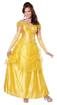 Picture of CALIFORNIA COSTUMES CC01346LG California Costumes Womens Classic Beauty Fairytale Princess Long Dress Gown Adult Sized Costume, Yellow, Large US (EA)