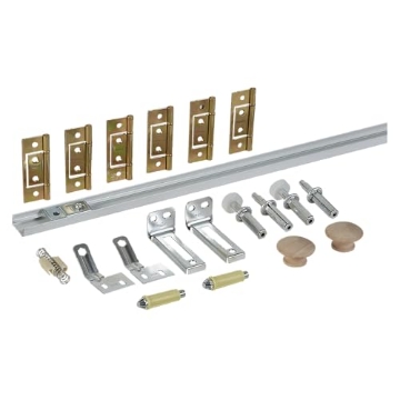 Picture of National/Spectrum Brands N343-731 National Hardware N343-731 Complete Double Folding Door Hardware Set, 60-Inch, White, For Indoor Use, Boxed (EA)