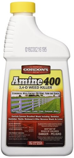 Picture of PBI GORDON CORPORATION 8141082 GORDON'S Amine 400 2,4-D Weed Killer, 1 Quart - 8141082 (EA)