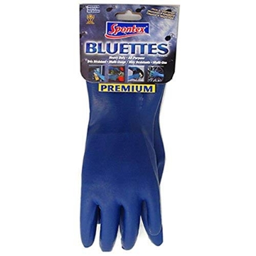 Picture of SPONTEX 19005ZQK Spontex Large Rubber Gloves, Blue (EA)