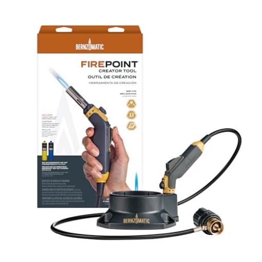 Picture of BERNZOMATIC 419977 Bernzomatic FirePoint Creator Tool, Precision Flame Hand Torch for use with Bernzomatic MAP-Pro or Propane Fuel (Firepoint Tool) (PK-2-EA)