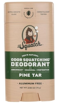 Picture of YETI PARENT HOLDINGS LLC RTLDEOPNT-6-4 Dr. Squatch Natural Deodorant for Men – Odor-Squatching Men's Deodorant Aluminum Free - Pine Tar (2.65 oz) (EA)