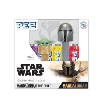 Picture of PEZ CANDY CO. 001227 Pez Star Wars Mandalorian Non Chocolate Candy and Dispenser 1.74 oz - Case of: 1212 (PK-12-EA)