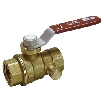 Picture of Mueller 107-755NL B&K ProLine 7700 Full Port Ball Valve, 1 in, FPT, 600 psi WOG, 150 psi WSP, Forged Brass, Chrome Plated (EA)
