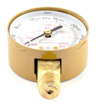 Picture of FORNEY INDUSTRIES INC 87727 Forney 87727 Oxygen Gauge, High Pressure, 2-Inch-by-1/4-Inch NPT, 0-4000 PSI (EA)