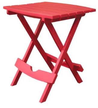 Picture of ADAMS MFG CORP 8510-26-3734 Adams Manufacturing 8500-26-3700 Plastic Quik-Fold® Side Table, Cherry Red (EA)
