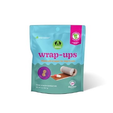 Picture of SILVER FOX LLC PSD-WUP Stashios: Wrap-Ups: Pill Wrapper - Peanut Butter - 30 Servings Bag, Dogs & Cats, Pet Treat Hides Any Size Pills, All Natural Limited Ingredients, USA (EA)
