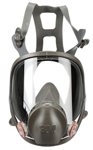 Picture of 3M 7000002030 3M Full Facepiece Reusable Respirator 6800, NIOSH, Large Lens, ANSI High Impact Eye Protection, Silicone Face Seal, Four-Point Harness, Comfortable Fit, Painting, Dust, Chemicals, Medium (EA)