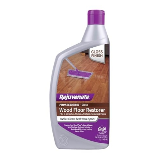 Picture of REJUVENATE HG-R05322 Rejuvenate Professional Wood Floor Restorer and Polish with Durable Finish Non-Toxic Easy Mop On Application High Gloss Finish 32oz (EA)