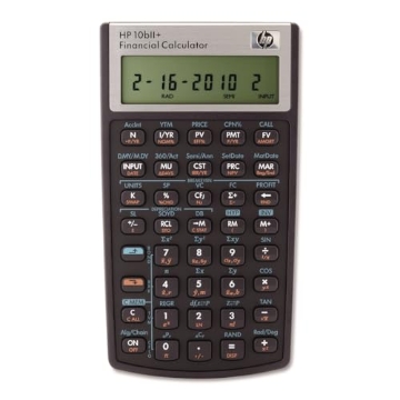 Picture of HEWLETPCCO 2716570 HP 2716570 10bII+ Financial Calculator, 12-Digit LCD (EA)