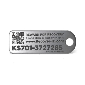 Picture of KEYSMART LLC KS701-SS KeySmart RecoverID Stainless Steel Silver Key ID Tag (EA)