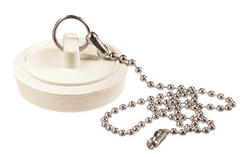 Picture of Plumb Pak PP820-7 Plumb Pak, 1-3/4" PP820-7 Drain Stopper 1 3/4-Inch Diameter with Chain, White (EA)