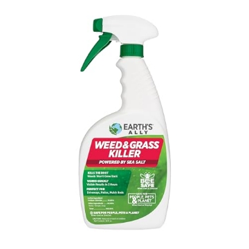 Picture of SARASOTA GREEN GROUP LLC 10092 Earth's Ally Weed and Grass Killer | Safe, Pet-Friendly Natural Weed Control Spray for Patios, Driveways & Sidewalks, Ready-to-Use 24oz - Bee Safe, No Glyphosate Weed Killer (PK-6-EA)