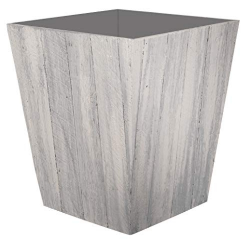 Picture of SUNCAST 1619WP4 Suncast 16" Farmington Decorative Resin Flower Planter Pot - Contemporary Weather-Resistant Flower Pot for Indoor and Outdoor Use, Home, Yard, or Garden - White Faux-Wood (EA)