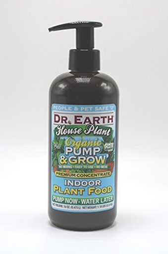 Picture of DR EARTH INC 1072 Dr. Earth 1072 Pump & Grow House Liquid Plant Food 8 oz, Blue (EA)