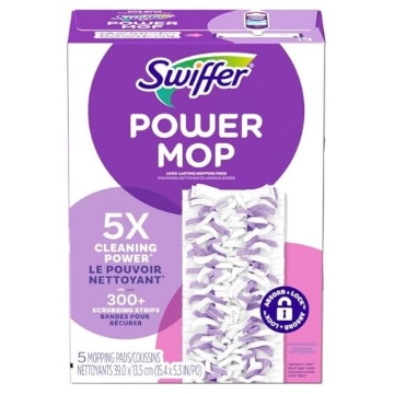 Picture of Swiffer PGC08188 Procter & Gamble Swiffer PowerMop Multi-Surface Mopping Pad Refills, 5 Count Mop Heads (BX)