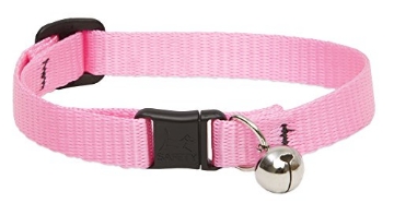 Picture of Lupine Collars & Leads 57527 LupinePet Basics 1/2" Pink Cat Safety Collar with Bell , 8-12" (EA)