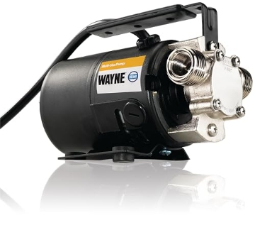 Picture of WAYNE MORGAN PC2 WAYNE PC2 Portable Transfer Water Pump With Suction Hose And Attachment, Black (EA)
