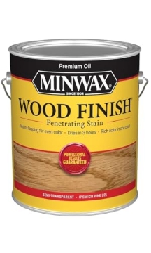 Picture of Minwax 710740000 Minwax Wood Finish Semi-Transparent Ipswich Pine Oil-Based Wood Stain 1 gal. (PK-2-EA)