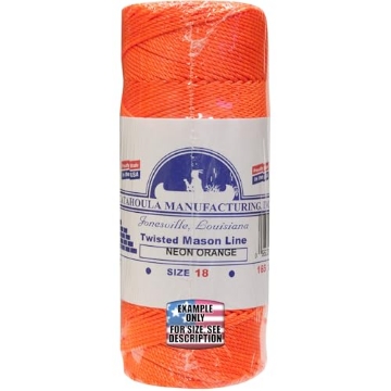 Picture of Koch Industries 5411806 Mason Line, Twisted Nylon. Orange, 500 ft 1-Pack (EA)
