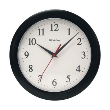 Picture of WESTCLOX(R) 461861 Ventura Black Wall Clock (EA)
