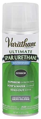 Picture of Varathane 250181 Varathane 250181 Water-Based Ultimate Spar Urethane Spray, 11.25 oz, Semi-Gloss (PK-6-EA)