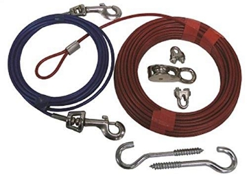 Picture of PDQ Q507000099 PDQ Boss Pet Q5070 000 99 70' Large Dog Trolley System with Leash, Reds (EA)