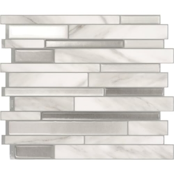 Picture of QUINCO & CIE SM1060-4 Milano Collection Carrera Peel and Stick Backsplash Wall Tiles - 11.55" x 9.63", 4 Pack (PK-6-EA)