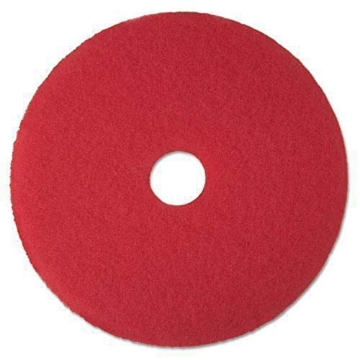 Picture of 3M 510016 3M 08391 Low-Speed Buffer Floor Pads 5100, 16-Inch Diameter, Red, 5/Carton (CT-5-EA)