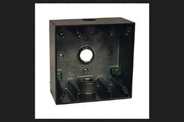 Picture of SIGMA ENGINEERED SOLUTIONS 14350BR Sigma Electric 4-1/2 in. Square Metallic 2 Gang Weatherproof Box Bronze (EA)