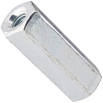 Picture of Hillman (Steelworks) 11844 Steelworks Corporation Steelworks YAZ1010 Boltmaster Coupling Nut 5/16" Zinc Coarse Steel Bulk, No Size, White (PK-25-EA)