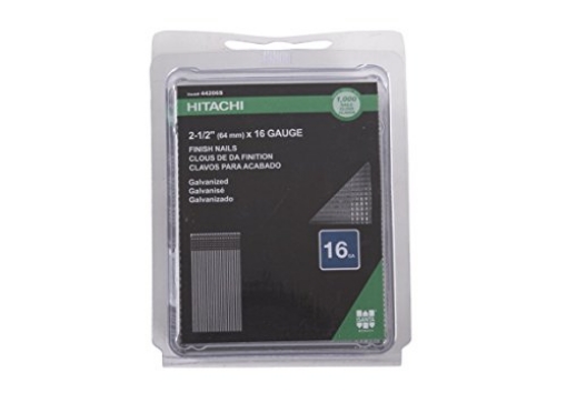 Picture of METABO HPT 44206SHPT Hitachi 44206S 2-1/2-Inch x 16-Gauge Electro-Galvanized Nails, 1000-Pack (EA)